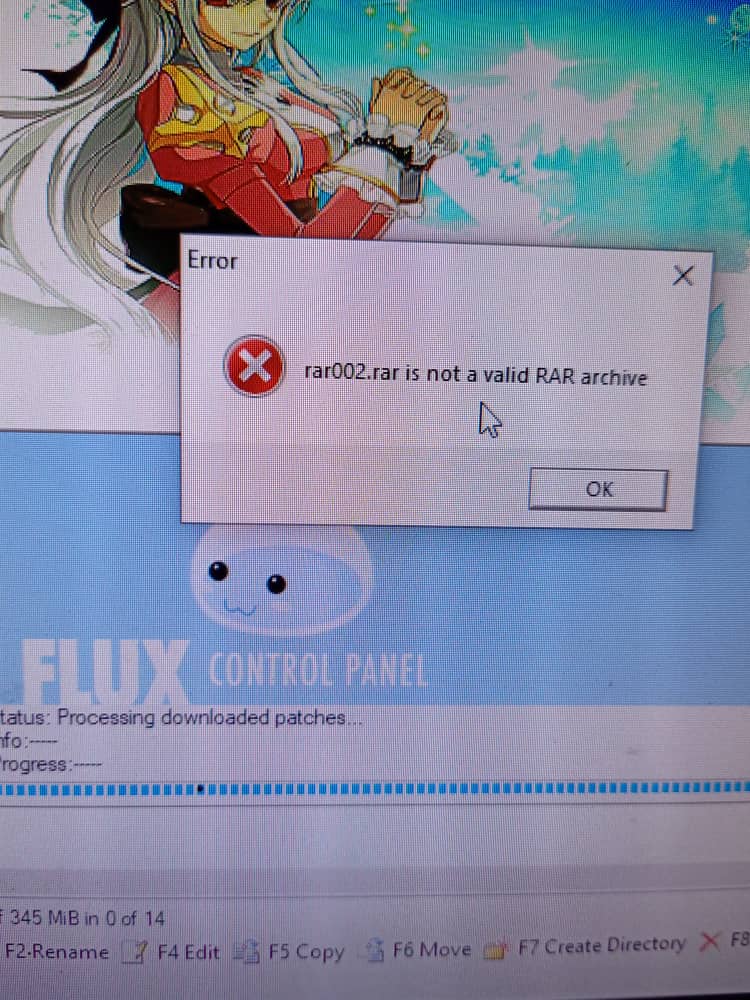 Fail .RAR is not a valid RAR Archive