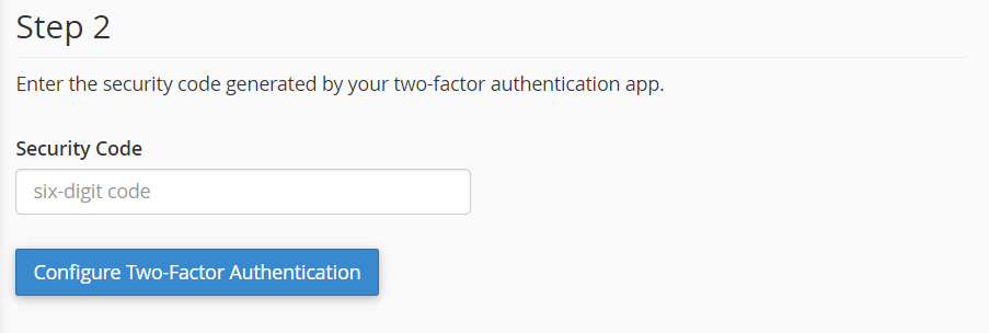 enter security code 6 digit