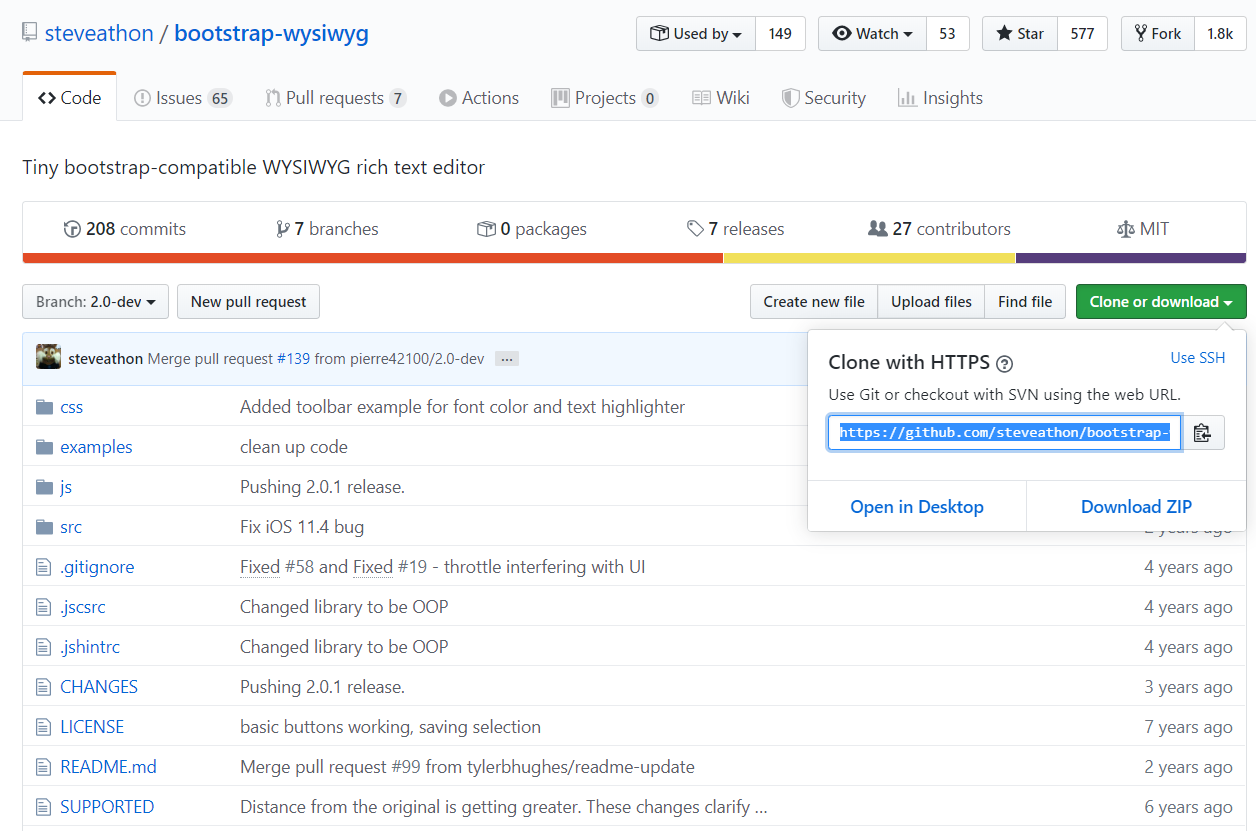 clone git url cpanel