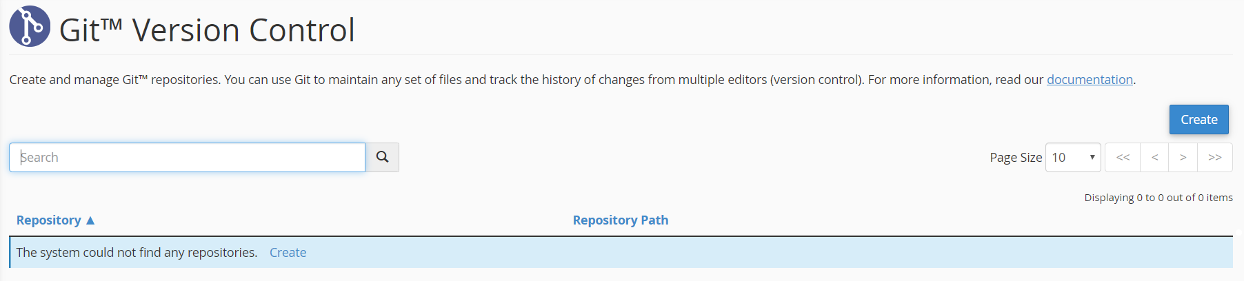 create repositories git